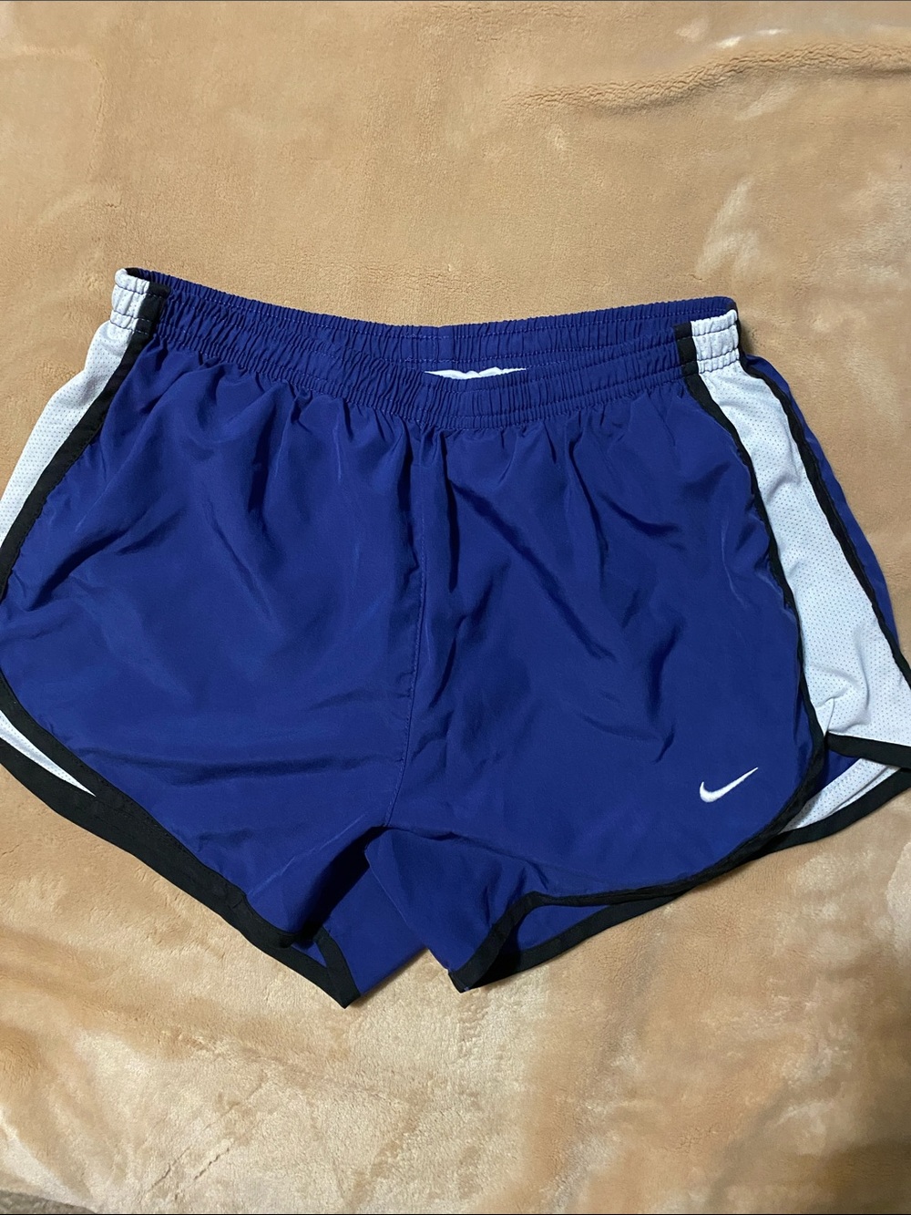 Nike Women’s Royal Blue Athletic Shorts with White Swoosh Sz S